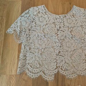Jenny Yoo Garden Rose Lace Kenzie Top
